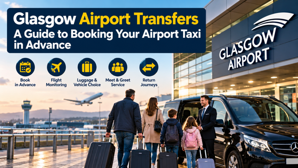 Glasgow Airport transfers guide for booking an airport taxi in advance